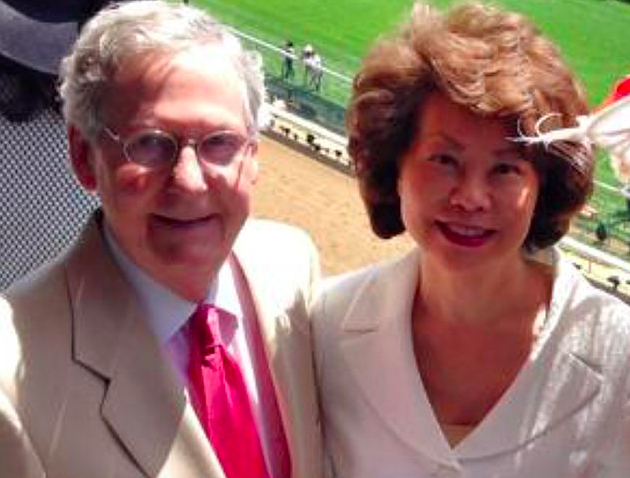 The Secret Empire of Mitch McConnell and His Wife, the Head of the Transportation Department