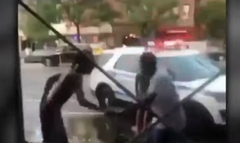 New York Police Assaulted with Water by Crowds Without Consequences. Democrat Leadership Allows Lawlessness in the Streets